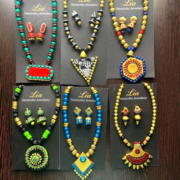 Terracotta jewellery Jewelry - Terracotta jewellery set diwali collection-grab yours soon